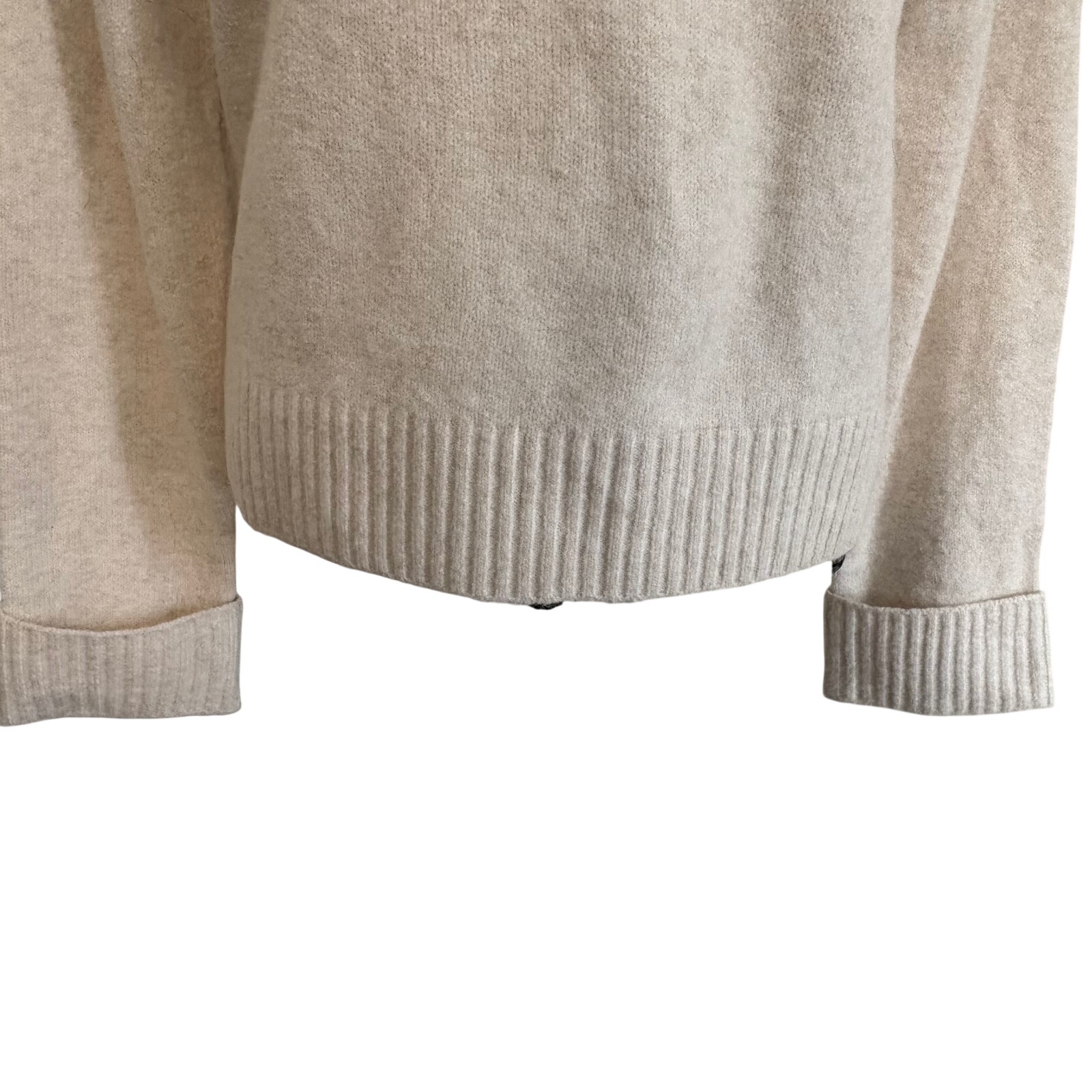 Nwt Song Of Style By Aimee Song Recycled Knit Pullover Sweater Wool Blend Ivory — image 4 of 7